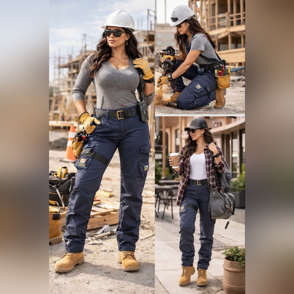 Bocomal FR Cargo Work Pants 34x30 NFPA 2112 CAT 2 Flame Resistant Cotton - Picture 3 of 14